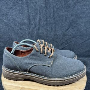S Born Samson Canvas Shoes Mens‎ 11 Blue Canvas Oxford Dress Casual Comfort